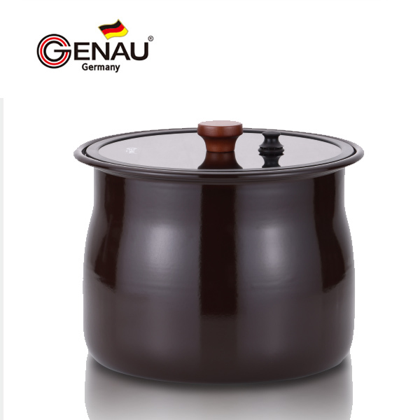 [독일 제너] 황토 무쇠 진공 항아리 쌀통 12L
