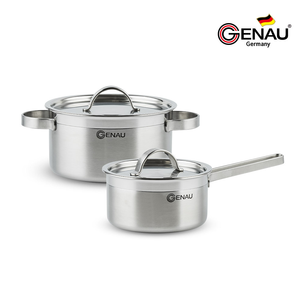 [독일 제너] 통3중 IH 스텐냄비 2종B(16편수+20양수)