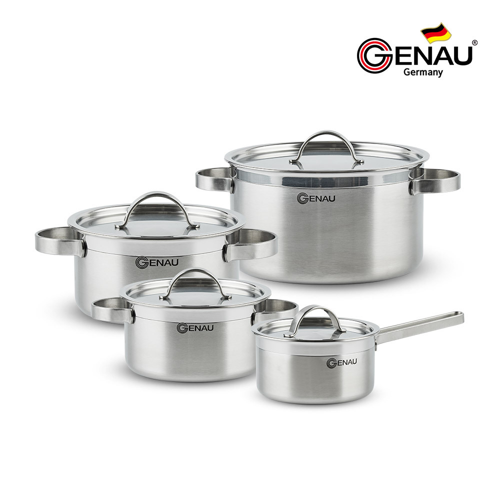 [독일 제너] 통3중 IH 스텐냄비 4종A(16편수+18양수+20양수+24양수)