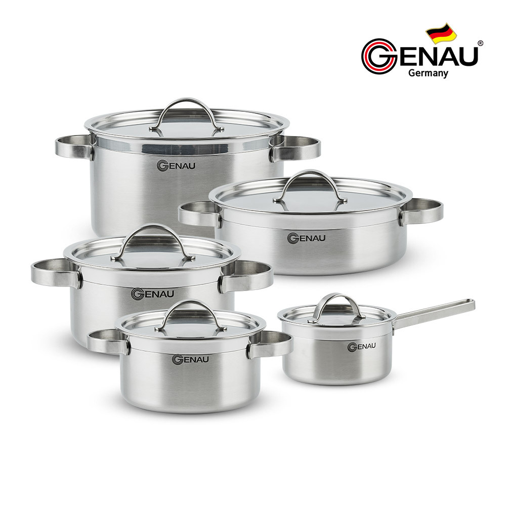 [독일 제너] 통3중 IH 스텐냄비 5종세트(16편수+18양수+20양수+24양수+24전골)