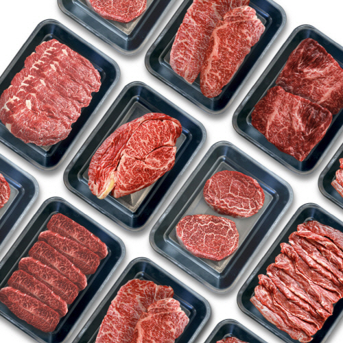 [진우담] 투뿔한우 1++ 한판 800g(등심400+갈비살400g)