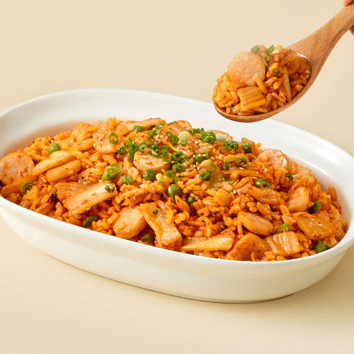 [만원의행복][굽네] 닭가슴살 소시지 김치볶음밥 3팩+볼케이노소스