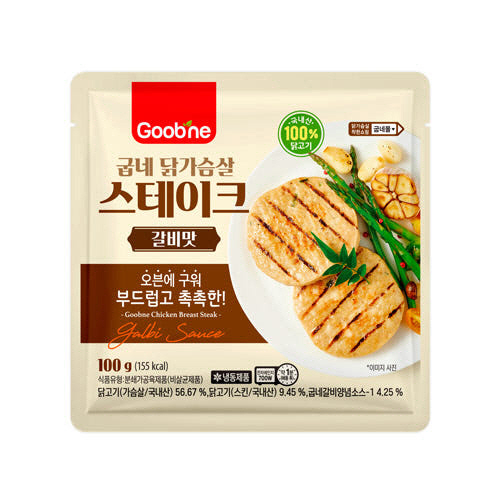 [만원의행복][굽네] 닭가슴살 소시지 김치볶음밥 4팩+닭가슴살 스테이크 갈비맛 1팩