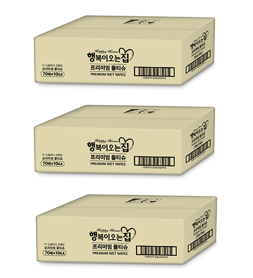 [행복이오는집] 천연펄프 캡형물티슈 70매 30팩