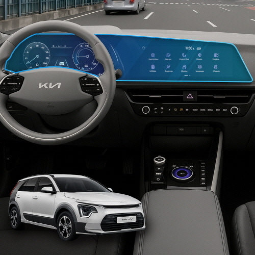 [픽셀아머] 네비게이션 디스플레이 풀커버 초고투명 보호필름 KIA NIRO EV