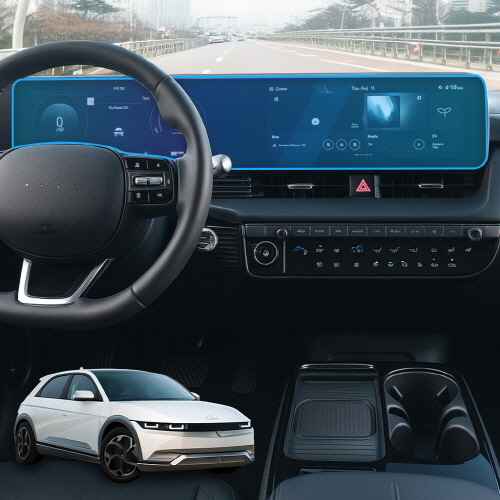 [픽셀아머] 네비게이션 디스플레이 풀커버 초고투명 보호필름 현대 아이오닉5